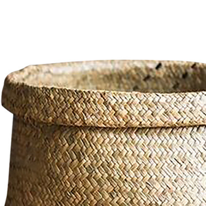 New Arrival Eco-Friendly Rustic Seagrass Decorative Basket Handmade Multifunction Storage Organizer for Laundry Storage - Product Image 2