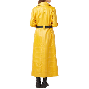 Veste en cuir pour femme, style motard, tendance, avec ceinture, doublure intérieure chaude et douce au toucher, confortable pour les traderes. - Product Image 6