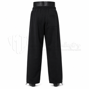 Pantalones Deportivos de Lana Negros para Hombre, Ligeros, Transpirables, con Estampado de Letras Rojas, Cintura Elástica con Cordón, Pantalones Casuales para Primavera - Product Image 2
