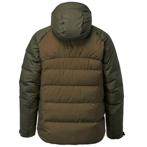 Windproof <b>Hooded</b> Men's Puffer Jacket-Eco-Friendly Lightweight Water-Resistant Woven Solid Zipper Closure <b>Coat</b> Front for <b>Winter</b> - Product Image 3