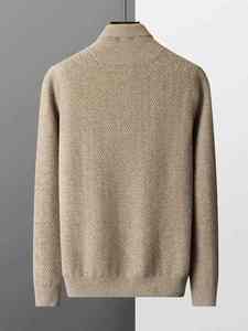 Luxury Design High Quality Men's Winter Soft Knitted Breathable 100% Cotton <b>Cardigan</b> <b>Sweater</b> Modern Design - Product Image 5