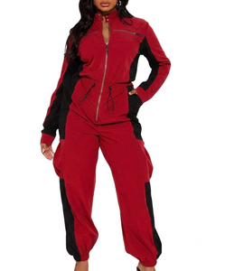Conjunto Deportivo Cortavientos para Hombre, Chaqueta con Capucha y Cierre Completo, Pantalones Deportivos a Juego, Ligero y Transpirable para Actividades al Aire Libre - Product Image 1