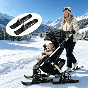 Kit de conversion pour vélo d'équilibre enfant en snowboard/ski, planche de <span class=keywords><strong>luge</strong></span> pour poussette <span class=keywords><strong>bébé</strong></span>, pour l'hiver, l'extérieur, la glace et la plage - Product Image 6