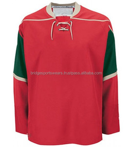 Custom Ice Hockey Jersey Team Logo Sublimation Print Polyester Breathable Stretch Team Wear - Product Image 4