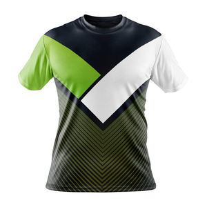 Camiseta de verano para hombre de alta calidad, 100% poliéster, de secado rápido y transpirable, cuello redondo, manga corta, corte regular, personalizable con logo. - Product Image 6