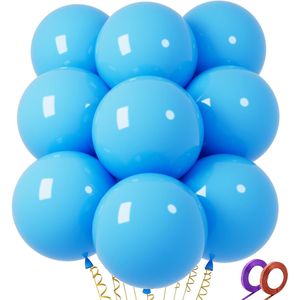 32 Palloncini Rotondi Grandi in Lattice Azzurro da 18 Pollici per Decorazioni di Matrimoni e Compleanni - Product Image 1