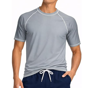 Camiseta Deportiva Gris de Manga Raglán para Hombre - Product Image 4