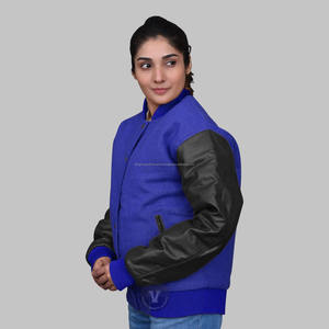 OEM personalizado de los hombres de satén chaqueta parche bordado Diseño de la calle Letterman chaqueta de béisbol - Product Image 2