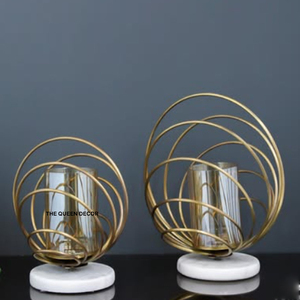 Porte-bougie moderne et minimaliste en aluminium, aspect bois de cerf naturel, très demandé, contemporain, de qualité supérieure, pour l'intérieur - Product Image 2