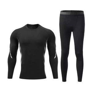 Ensemble de compression 2 pièces pour hommes, fitness et entraînement, avec logo personnalisé, livraison rapide, faible MOQ, tricoté, taille personnalisée - Product Image 5