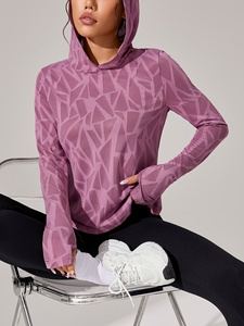 Wholesale Tops Seamless Slim Fit Zip up Long Sleeve Fitness <b>Jacket</b> Women Activewear <b>Yoga</b> <b>Jackets</b> Nylon Soft Ribbed - Product Image 3