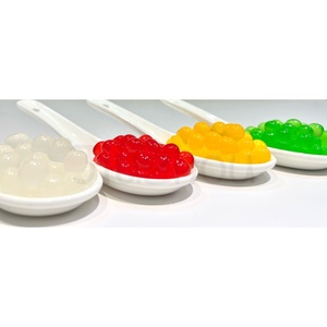 Perlas explosivas de boba sabor naranja 3.4kg Botella de jugo de frutas de Taiwán para té de burbujas, topping Halal con certificación HACCP - Product Image 4