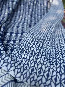New Arrival 2026 Handcrafted Indigo <b>Blue</b> Block Print 100% Cotton Jaipuri Artisanal Floral Kantha Quilt & <b>Throw</b> Bed Speread - Product Image 2