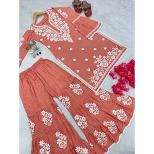 Conjunto de Top y Plazzo de fiesta para mujer de diseñador Traje elegante para ocasiones especiales - Product Image 6