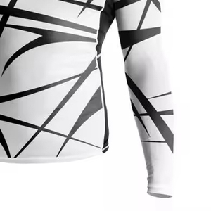 เสื้อรัดกล้ามเนื้อ MMA แบบสั่งทำพิเศษ พิมพ์ลายดิจิทัล ผ้าสแปนเด็กซ์ แขนยาว สำหรับผู้ชาย คุณภาพสูง มีจำหน่าย - Product Image 4