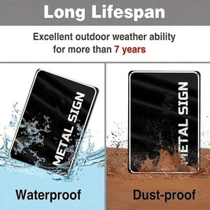 CIFbuy Targa in Alluminio Vintage Rustica 8x12 Pollici (20.3x30.5cm) Decorazione per la Casa con TikTok per Servizio Ritiro Temu - Product Image 2