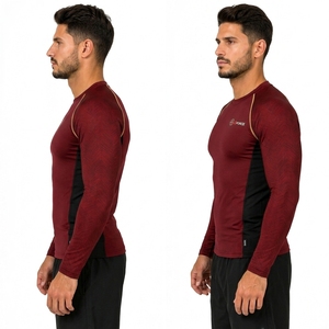 Heat Transfer Printing Full Sleeve <b>Mens</b> Quick Dry Underwear <b>Compression</b> Rush Guard <b>for</b> Workout 2026 Sports Gym Rash Guard - Product Image 5
