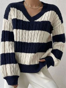 Suéter Casual para Mujer, Estilo Europeo Americano, Otoño Invierno, Cuello Redondo, Manga Larga, Color Sólido, Diseño en Contraste, Logotipo Frontal, OEM ODM - Product Image 4