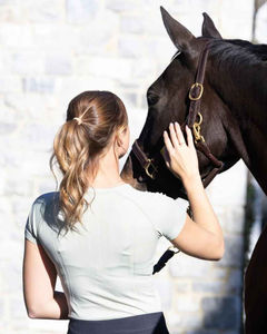 Camisa de equitación personalizada para mujer, profesional, ligera, elástica, transpirable, tops de equitación personalizados - Product Image 6