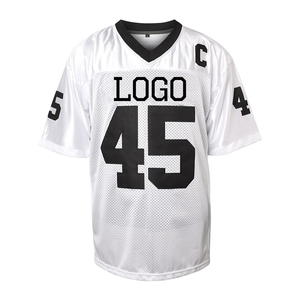 Camiseta de Béisbol Blanca Personalizada con Cuello en V, Manga Corta, 100% Poliéster, Malla Transpirable, Absorbe la Humedad, Impresión por Transferencia de Calor, Unisex - Product Image 1