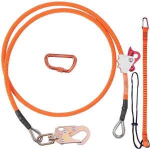 Corda da Arrampicata in Acciaio da 16mm con Gancio a Scatto in Lega d'Acciaio da 8ft (2,4m) per Attrezzatura e Accessori per Arrampicata su Alberi - Product Image 1