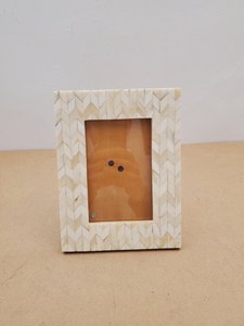 Marco de Fotos Vertical Hecho a Mano con Incrustaciones de Hueso de Camello y Diseño Vintage de Pelo de Camello, Decoración Rústica para Mesa, Regalo - Product Image 2
