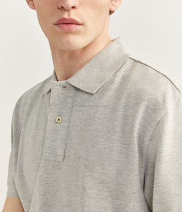 ออกแบบเสื้อเจอร์ซีย์ผ้าฝ้าย 100% สำหรับผู้ชาย แบรนด์ของคุณเอง แขนสั้น แห้งเร็ว ทรงสลิมฟิต/ทรงปกติ สำหรับเล่นกอล์ฟ - Product Image 3