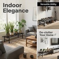Ensemble de supports à plantes en métal élégants et modernes, 1 support pour pot de fleurs en fer, léger, robuste, décoratif, pour la maison, le jardin, l'intérieur