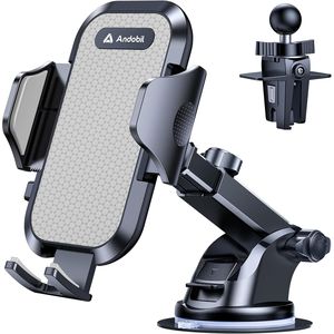 Supporto per telefono da auto con forte aspirazione per parabrezza, supporto per cellulare da auto per parabrezza, supporto stabile per telefono per auto su strade irregolari - Product Image 1