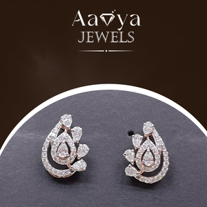 Boucles d'oreilles de luxe en or massif 14 carats avec diamants certifiés HRD cultivés en laboratoire, bijoux fins pour femmes, élégants, luxueux, scintillement intemporel 1.15 - Product Image 3
