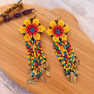 Pendientes de Cuentas Multicolores Modernos Personalizados, Diseño 3D Hecho a Mano, Joyería Ligera para Uso Diario, Estilo Boho, Orion - Product Image 3