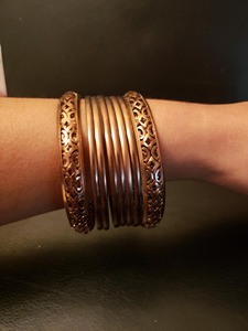 Pure Copper Magnetic Bangle Arthritis Pain Relief Adjustable Cuff Bangle for Women Health Energy <b>Healing</b> Fashion Jewelry - Product Image 4