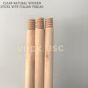 สกรูด้ายไม้กวาดไม้อิตาลีเม็กซิกันด้ามไม้ถูพื้นไม้ถูพื้นดอกไม้เคลือบ PVC ฟิล์มสีสันสดใสราคาถูกที่สุดพร้อมแปรงปูพื้น - Product Image 2