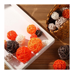 Boules de rotin naturel en osier, lot de boules de rotin pour jouets à mâcher pour animaux de compagnie, perroquets, oiseaux, lapins, pour la recherche de nourriture et le jeu, vente en gros, usine du Vietnam - Product Image 4