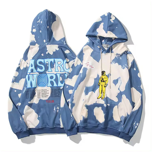 Sudaderas con Capucha Extra Grandes de Forro Polar Grueso 100% Algodón para Invierno, con Estampado Gráfico Personalizado, Tie Dye, Serigrafía de Logotipo, Sudaderas de Felpa al por Mayor - Product Image 3