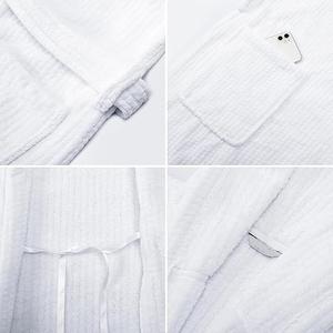 Bata de Baño Larga de Franela y Forro Polar para Hombre y Mujer, Cálida para Invierno, Camisón, Ropa de Dormir, Pijama 100% Algodón de Secado Rápido para Verano y Primavera - Product Image 4