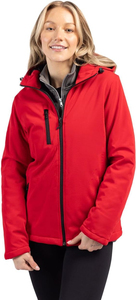 Chaqueta de Forro Polar con Capucha y Cierre Completo para Mujer, Color Azul Marino, Resistente al Viento, para Invierno, Largo Regular, Exterior de Poliéster - Product Image 6