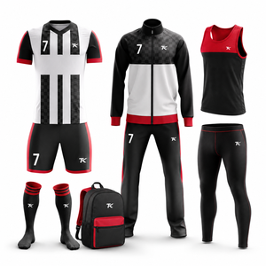 Ensemble de maillots de football personnalisés par sublimation pour hommes, uniforme de football, sac à dos de football, legging, survêtement - Product Image 2