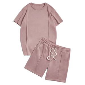 Nouvel ensemble décontracté d'été pour hommes : T-shirt à manches courtes et short – Survêtement 2 pièces de marque pour hommes - Product Image 3