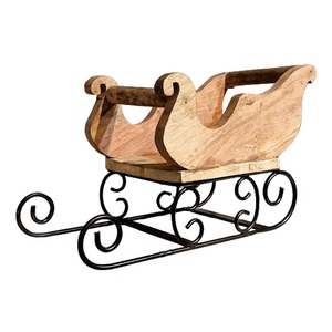 High Arrival Christmas Decorations <b>Vintage</b> Galvanized Iron Christmas Sleigh for Christmas <b>Ornaments</b> Decorations - Product Image 4