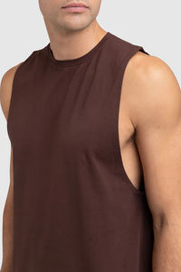 Camiseta sin Mangas para Hombre, Transpirable, de Alta Calidad, Ecológica, de Secado Rápido, Poliéster/Algodón, Personalizable, Fácil de Usar, Precio al por Mayor - Product Image 5