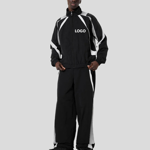 Conjunto de Chándal Reflectante Ligero 2 en 1 Personalizado con Estampado Sólido para Primavera, Cortavientos de Maternidad para Hombre, Spandex/Poliéster - Product Image 4