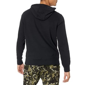 Sudadera con Capucha Negra Personalizada para Hombre, Corte Regular, 100% Algodón Tejido, Ropa Casual de Otoño, Sudadera Unisex Hecha en Pakistán - Product Image 3