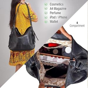 ZOLO LEATHERS Mochila Bandolera de Cuero Genuino Premium para Mujer |   Mini Mochila Convertible |   Bolsa Antirrobo Resistente al Agua para - Product Image 3