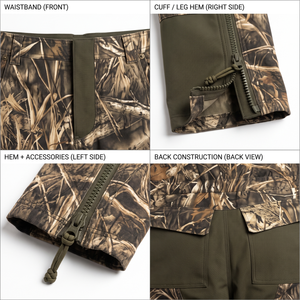 Overol de Caza Impermeable y Aislado de Camuflaje Cordura 600D de Alta Resistencia - Product Image 4