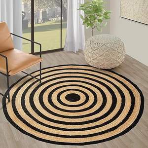 Alfombra de Yute, Tejido Plano, Trenzada, Impermeable, Ecológica, Apta para Mascotas, Resistente a las Manchas, Antideslizante, Lavable a Mano, Lavable a Máquina, Musulmana - Product Image 4