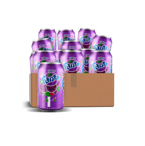 Fanta US Grape Directo de Fábrica, 12 Latas de 355 ml, de Instalaciones de Producción Certificadas ISO de Coca Cola USA, Exportación Global - Product Image 1