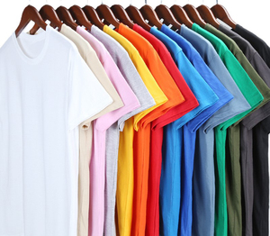 เสื้อยืดคอกลมแขนสั้นไซส์ใหญ่ ผ้าคอตตอนหวี 180 กรัม สีพื้น ปักโลโก้ตามสั่ง ผลิตในโรงงานบังกลาเทศและจีน ราคาโรงงาน รับผลิตแบบ OEM - Product Image 1