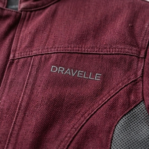 Chaqueta de motociclista para hombre de lona lavada color burdeos con paneles laterales personalizados con cremallera, estilo Cafe Racer, informal, para motociclistas. - Product Image 6