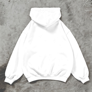 Sweat-shirt à capuche décontracté bleu marine pour homme avec poche kangourou, manches longues, uni - Product Image 4